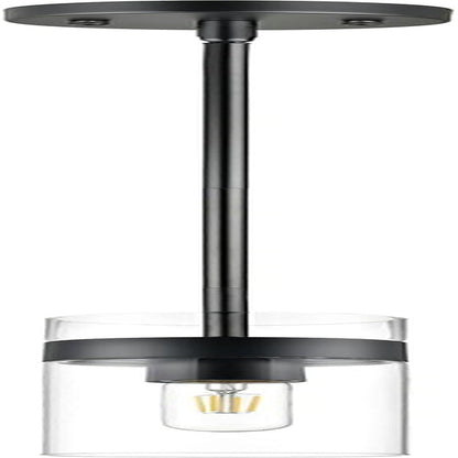 Burlington Modern Black Pendant Light Fixtures over Kitchen Island - Sink Lighting - Ceiling Hanging Metal Industrial Pendant Lighting with Clear Glass Shade - WORLD TIME VISITS