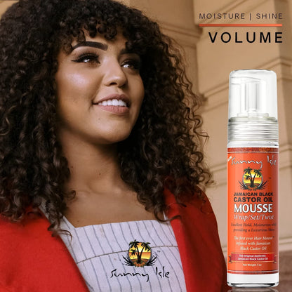 Jamaican Black Castor Oil Mousse Wrap Set Twist 7Oz | Excellent Hold, Luxurious Shine | Moisturizes with Frizz Control