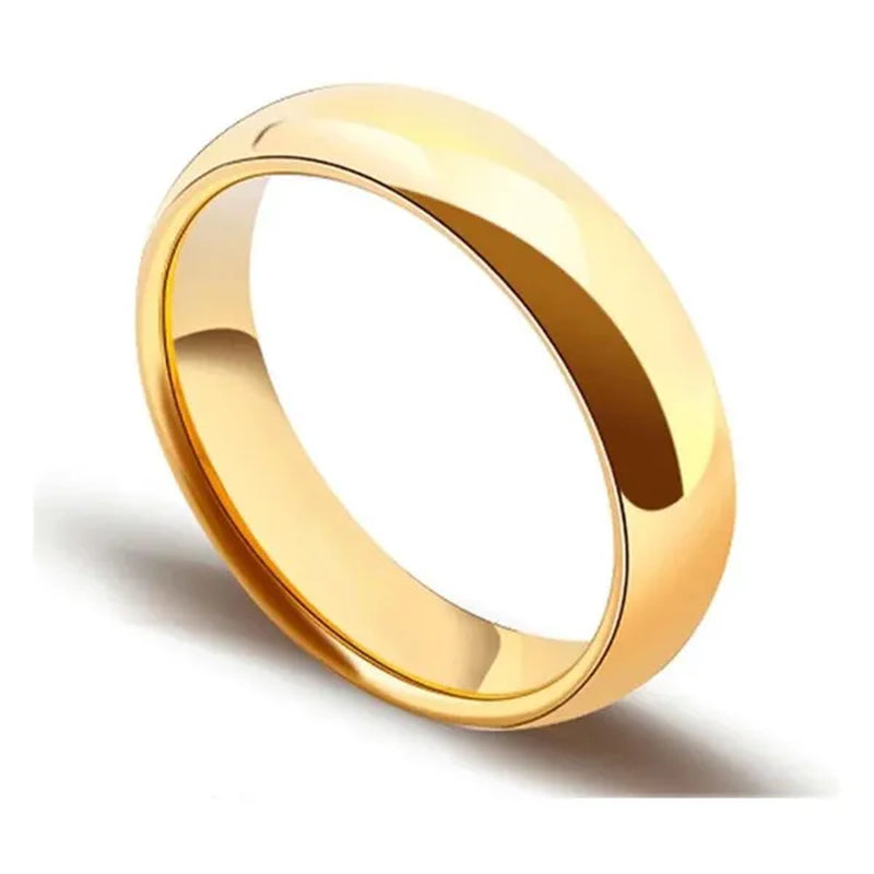Couple Ring Simple Fashion Style Fine Jewelry Fashion Luxury Golden Engagement Wedding Ring Anniversary Gift Men and Women Ring