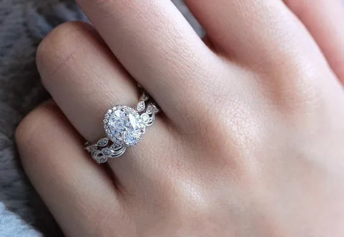 2pcs Simple Silver Color Ring Floral Engraved White Zirconia Women's Ring Wedding Anniversary Christmas Gift Beach Party Jewelry
