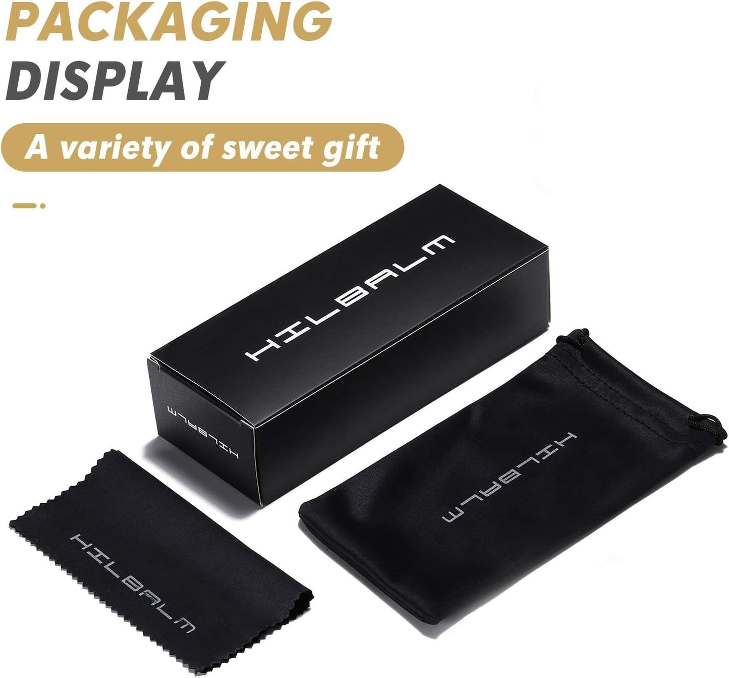 3 Pieces Sunglasses for Women Men Large Frame Retro Square Glasses
