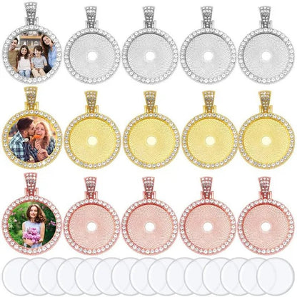30 Pcs Rhinestone Wing Bezel Pendant Trays with Glass Cabochons 25mm Round Bezel Trays Blank Pendant Bases Blank Pendant Charm for DIY Jewelry Crafts Making Supplies(Gold/Silver/Rose Gold) - WORLD TIME VISITS