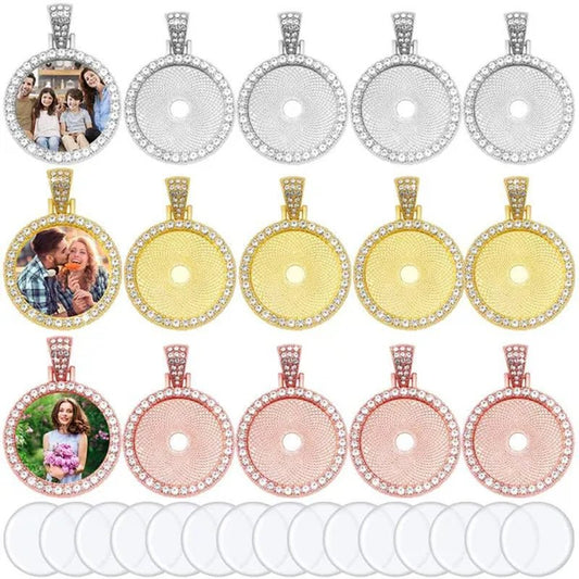 30 Pcs Rhinestone Wing Bezel Pendant Trays with Glass Cabochons 25mm Round Bezel Trays Blank Pendant Bases Blank Pendant Charm for DIY Jewelry Crafts Making Supplies(Gold/Silver/Rose Gold) - WORLD TIME VISITS