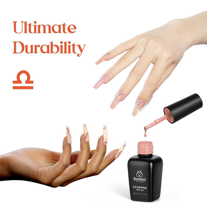 6 Colors Transparent Jelly Sheer Pink Nude Kit Libra Collection Soak off UV Nail DIY Home Art Design Gifts Spring Summer Nails