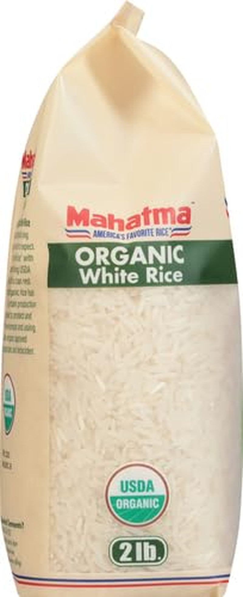 Organic White Rice, 2Lb Bag of Rice, Stovetop or Microwave Rice in 20 Minutes