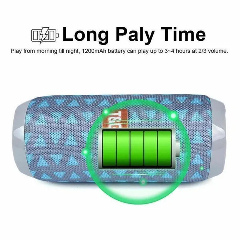 Bluetooth Speaker Outdoor Portable Waterproof Wireless Audio Multifunction Stereo Bass USB/TF/FM Radio Loud