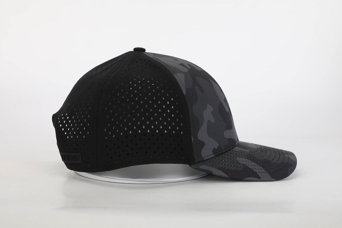 Ultra Performance Water-Resistant UPF 50 Baseball Hat | Golf | Boat | Beach | Lake | Workout | Everyday | Men and Women (Black Camo), 8