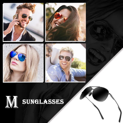 Aviator Sunglasses for Men Polarized Women UV Protection Lightweight Driving Fishing Sports Unisex Glasses MX208
