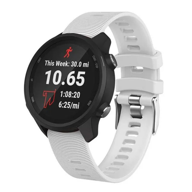 Garmin 245 Sports Watch Silicone Strap, 20mm Sports Bracelet for Forerunner 245M / 645 / Vivoactive3 / Vivomove HR