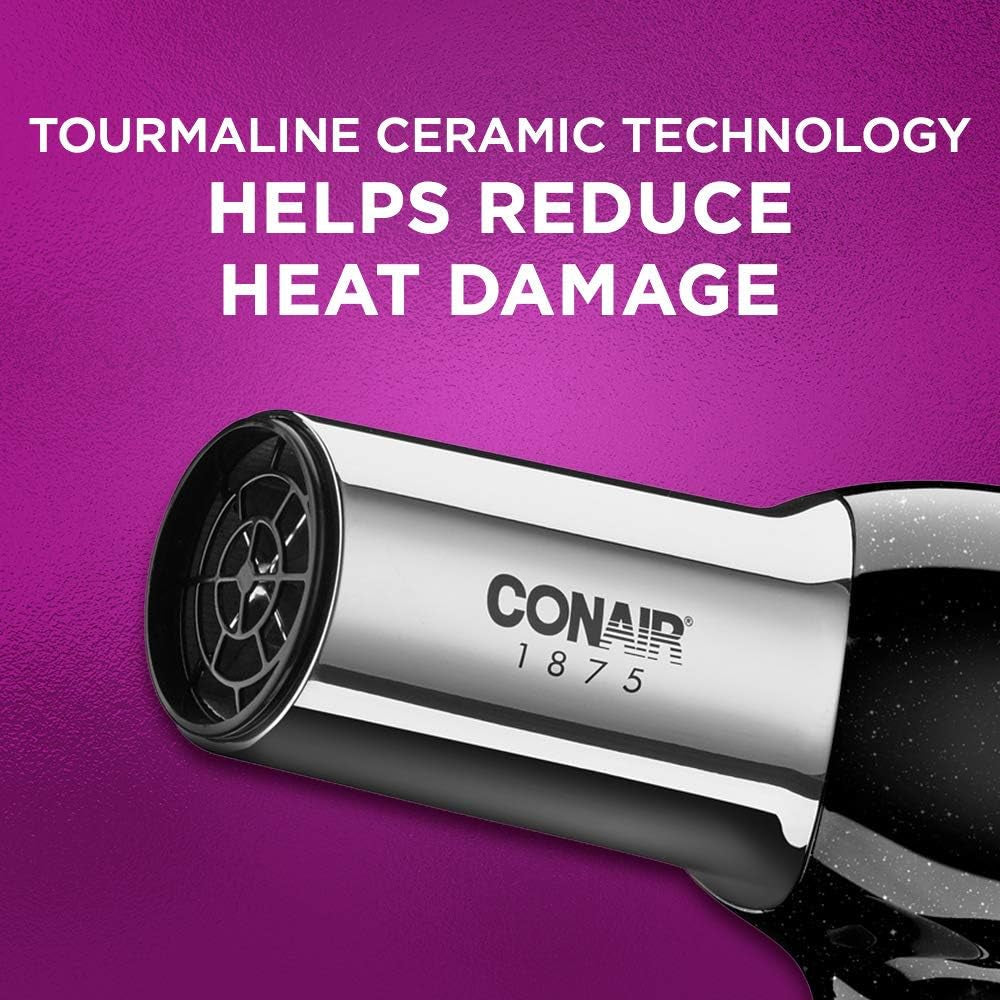 Hair Dryer, 1875W Full Size Hair Dryer with Ionic Conditioning, Blow Dryer - WORLD TIME VISITS