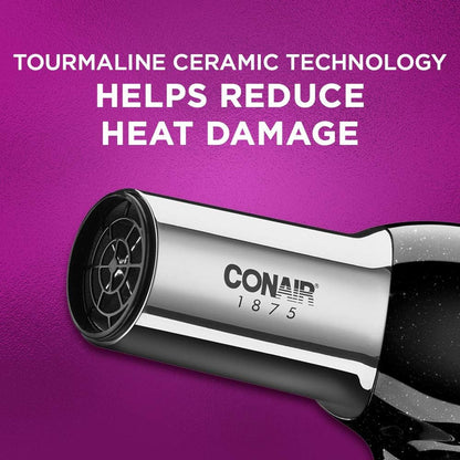 Hair Dryer, 1875W Full Size Hair Dryer with Ionic Conditioning, Blow Dryer - WORLD TIME VISITS