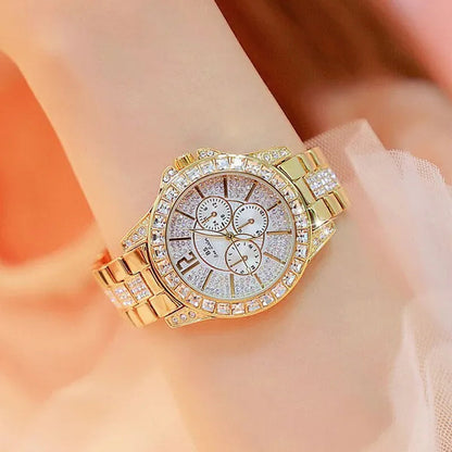 Fashion Women Watches Luxury Brand Watch Bracelet Quartz Diamond Rose Gold Ladies Wrist Watches For Women Wristwatch montre femme
