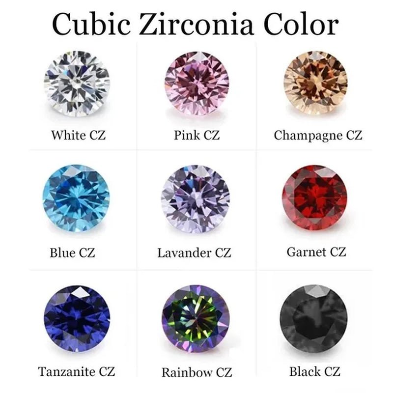 316L Surgical Stainless Steel Stud Earrings Hypoallergenic Cubic Zirconia Barbell Studs Earrings CZ Earrings 1 Pairs 3 - 8Mm - WORLD TIME VISITS