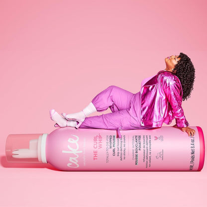 Whipped Curl Defining & Volumizing Mousse – Aloe Vera Vitamin E for Flexible Hold - Vegan No Heat Curls Wavy Curly Hair Sulfate Cruelty Free Products for Women
