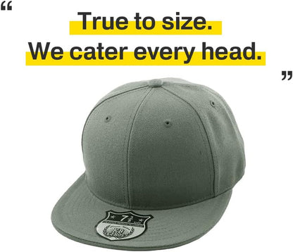 ® Original 6 Panel Flat Brim True-Fit Fitted Cap