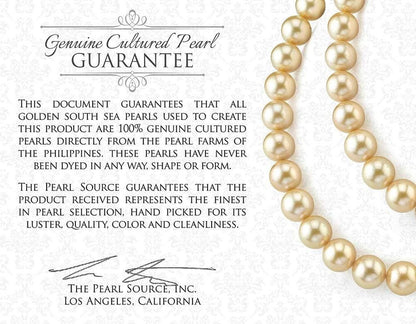Golden South Sea Cultured Pearl Ring for Women 14K Gold Nora Pearl and Diamond Ring