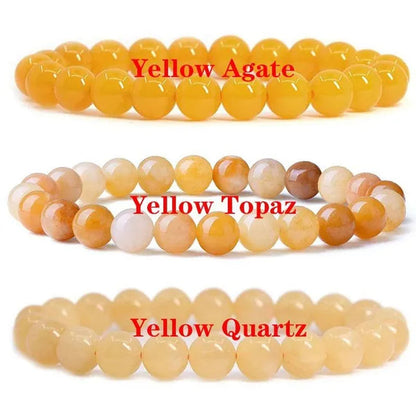 6mm 8mm Natural Stone Chakra Beaded Charm Bracelets Tiger Eye Amethyst Lapis Lazuli Healing Beads Bracelet Women Yoga Jewelry
