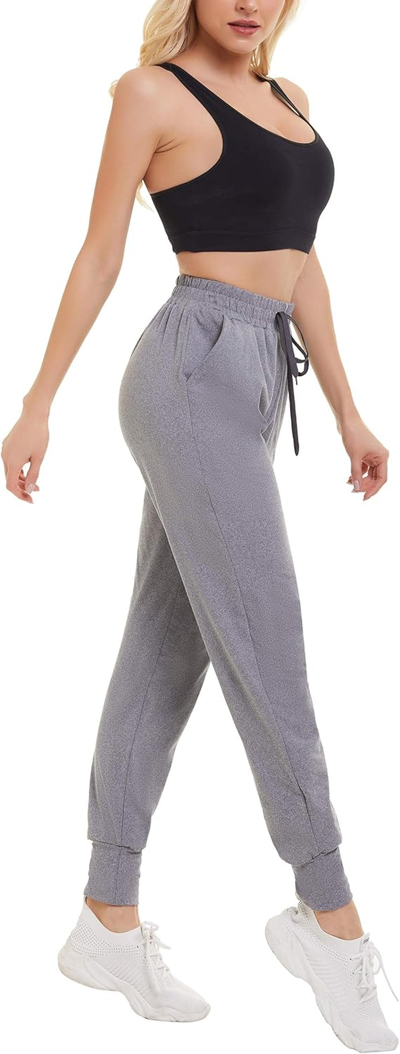 3 Pack Sweatpants for Women-Womens Joggers with Pockets Athletic Leggings for Workout Yoga Running