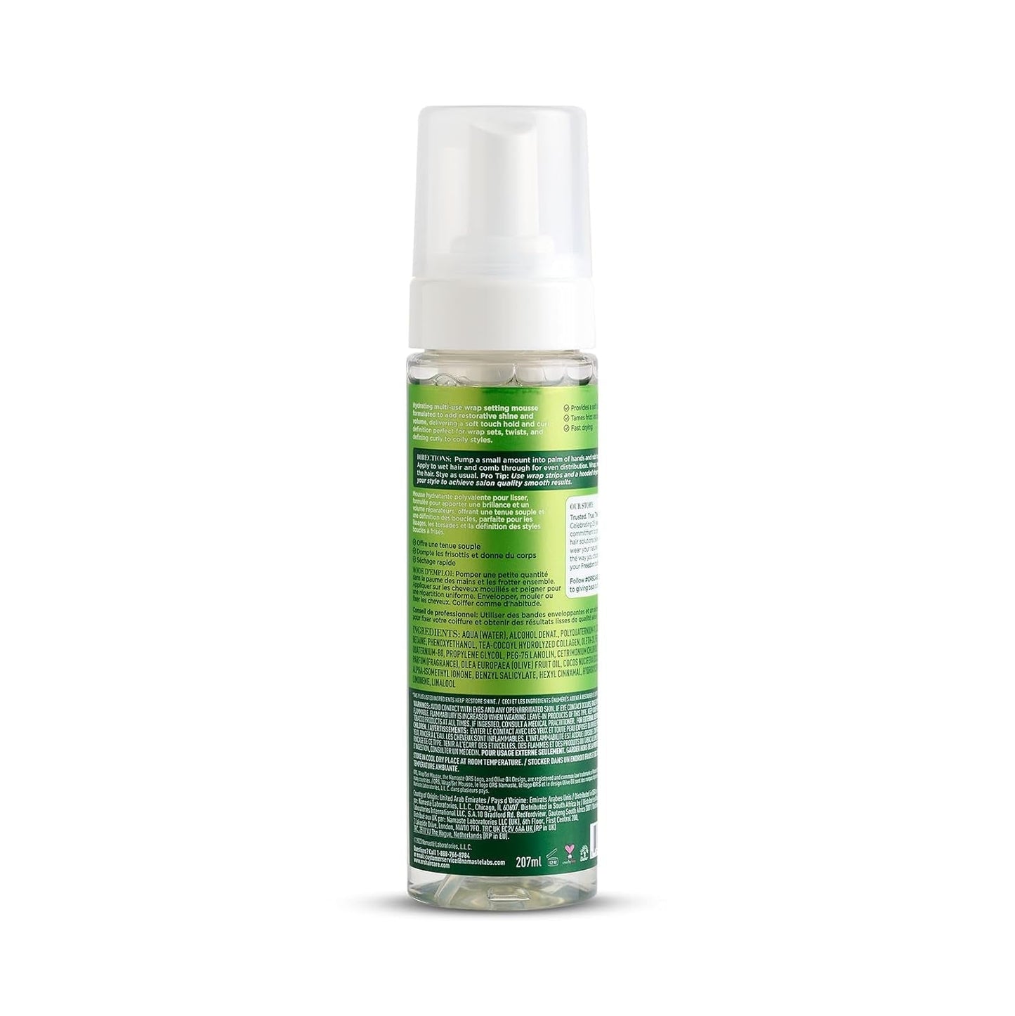Olive Oil Hold & Shine Wrap/Set Mousse