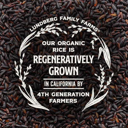 Black Pearl Rice, Regenerative Organic Certified – Full-Bodied Black Rice, Responsibly Grown in California, 16 Oz