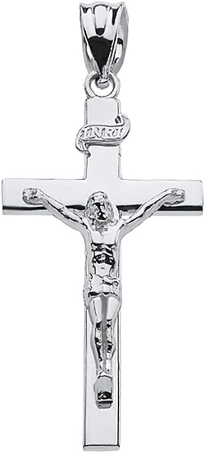 Sacred Symbolism: Embrace Faith Sterling Silver Cross Pendant - Choose Your Perfect Size (S-L) - WORLD TIME VISITS