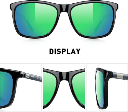 Unisex Polarized Aluminum Sunglasses Vintage Sun Glasses for Men/Women S8286