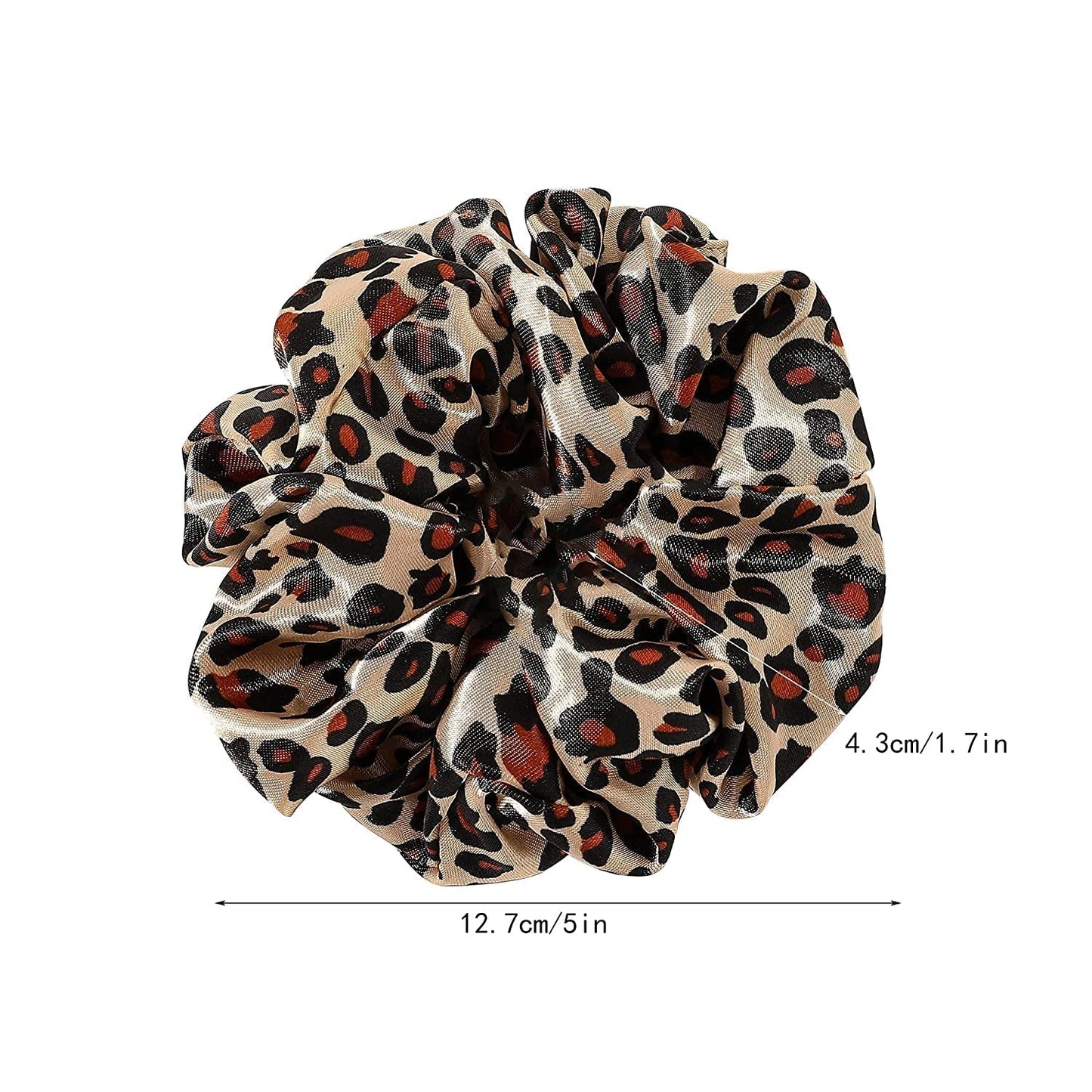 Scrunchies Hair Ties Silk Satin Scrunchy - Hair Elastics Bands Ponytail Holder Pack of Neutral Scrubchy Hair Accessories Women Girls