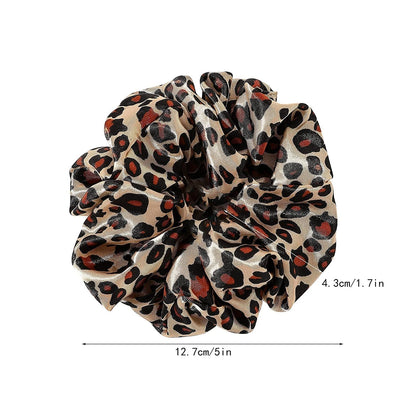 Scrunchies Hair Ties Silk Satin Scrunchy - Hair Elastics Bands Ponytail Holder Pack of Neutral Scrubchy Hair Accessories Women Girls