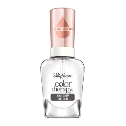 Color Therapy™, High Gloss Top Coat, Argan Oil, Long Lasting, Healthy Nails, Clear Nail Polish - WORLD TIME VISITS