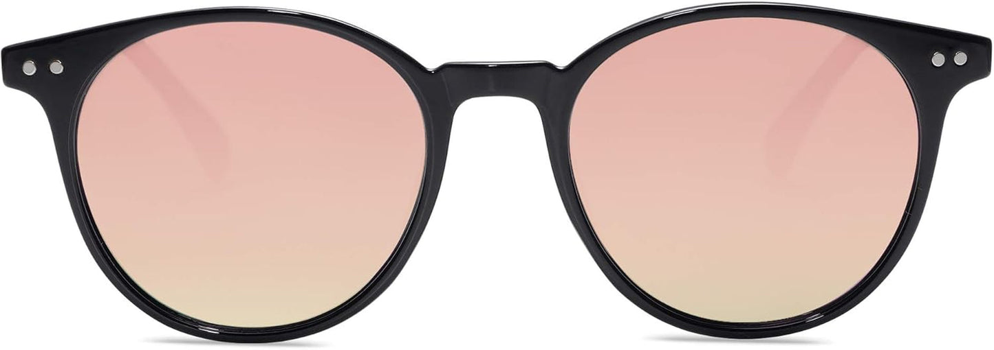 Small round Classic Polarized Sunglasses for Women Men Vintage Style UV400 Lens SJ2113