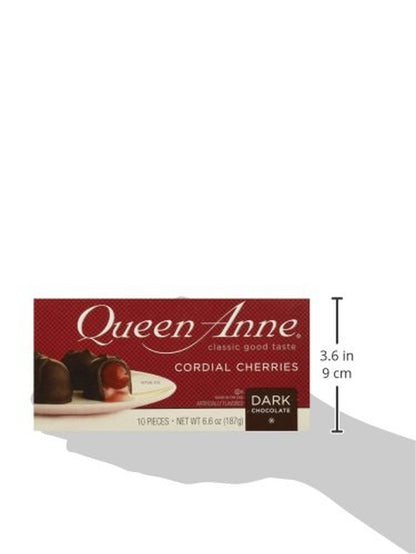 Queen Ann Dark Chocolate Cherries, 6.6 Oz