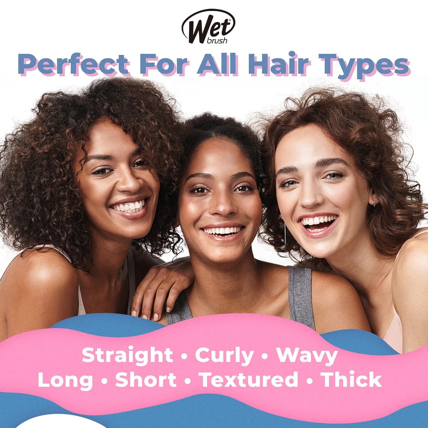 Speed Dry Hair Brush - Watermark (Color Wash) - Vented Design and Ultra Soft Heatflex Bristles Are Blow Dry Safe with Ergonomic Handle Manages Tangle and Uncontrollable Hair - Pain-Free