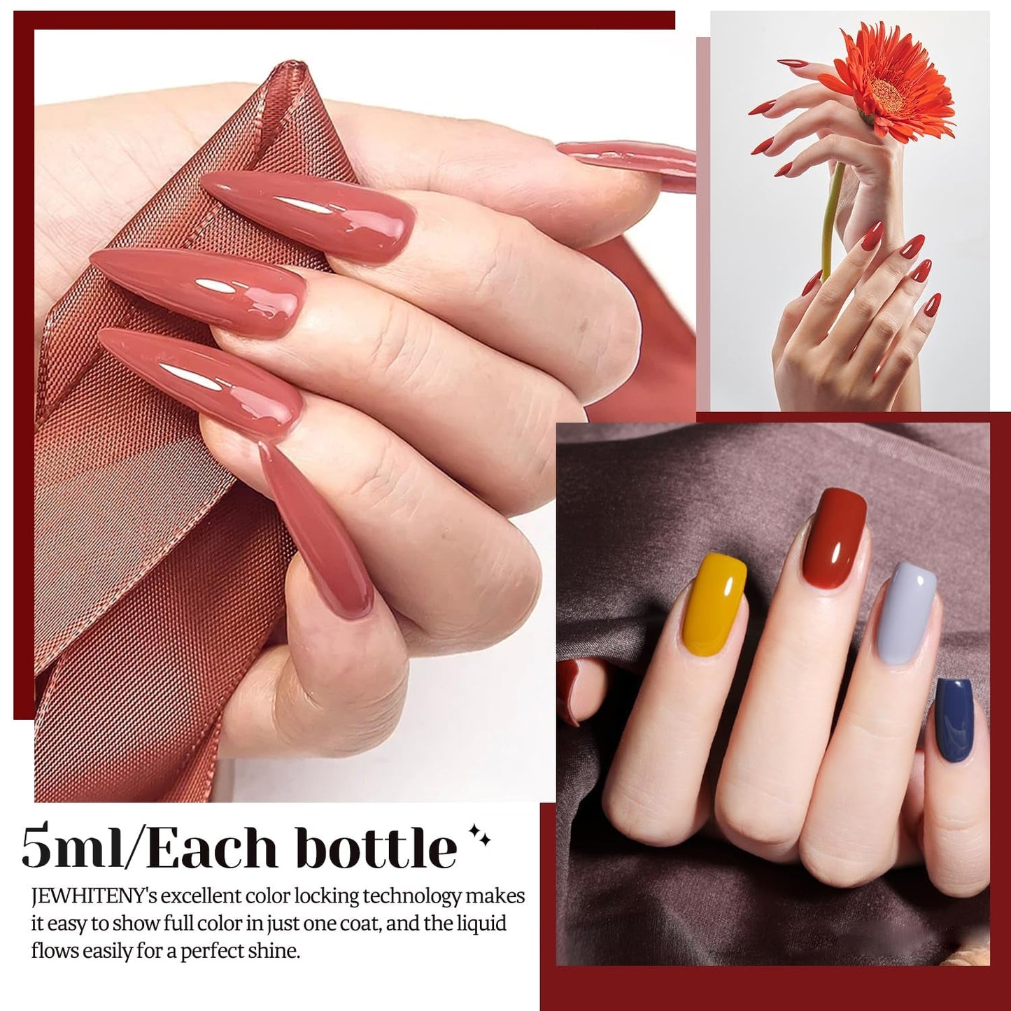 30PCS Gel Nail Polish Kit 27 Colors Gel Polish Set Gel Nail Kit Soak off Nail Gel Polish Set for Manicure Nail Art Salon/Home Starter Kit