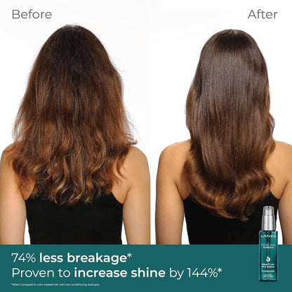 L'ANZA Healing Strength Neem Plant Silk Hair Serum, Neem Oil anti Frizz Damaged Hair Treatment, Nourishes, Strengthens, Boosts Shine, Repairs and Prevents Breakage from Split Ends (3.4 Fl Oz)