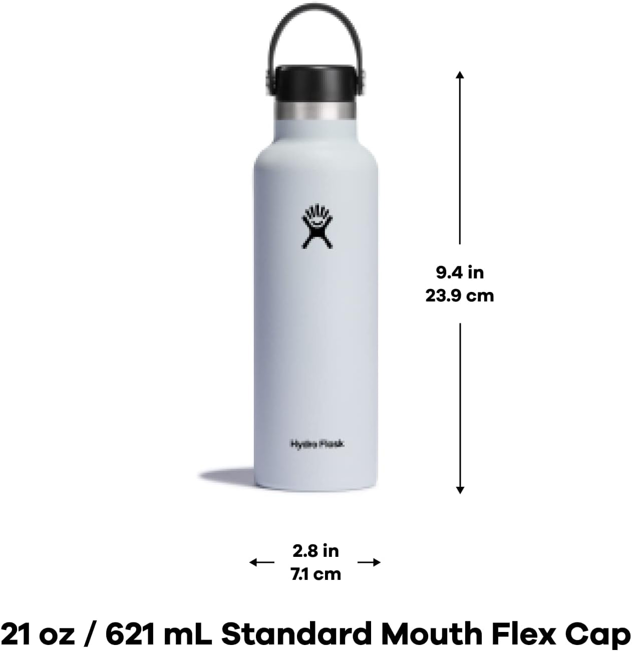 21 Oz Standard Mouth with Flex Cap Stainless Steel Reusable Water Bottle Cactus - Vacuum Insulated, Dishwasher Safe, Bpa-Free, Non-Toxic