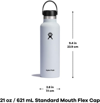 21 Oz Standard Mouth with Flex Cap Stainless Steel Reusable Water Bottle Cactus - Vacuum Insulated, Dishwasher Safe, Bpa-Free, Non-Toxic