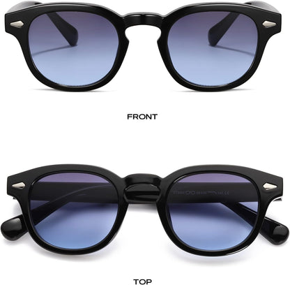Unisex Vintage Retro round Style Tinted Sunglasses for Men Women Fashion Circle Sun Glasses 46Mm