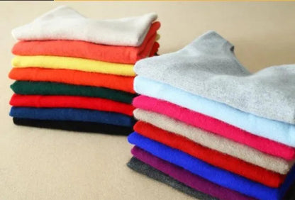 18 Colors Wool Pure Cashmere Sweater Women Soft Pullovers O-Neck Pull Femme Long Sleeve Sweaters Pullovers