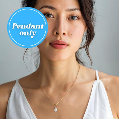 14K Gold Opal Pendant for Women - Gold Pendant -Teardrop Pendant - Gold Dainty Pendant - Solid Gold Pendant - Dainty Gold Pendant - Wedding Pendant for Brides - Opal Jewelry