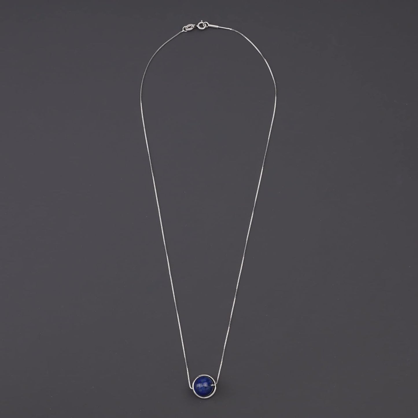 925 Sterling Silver Chain Simple Healing Crystal Necklace