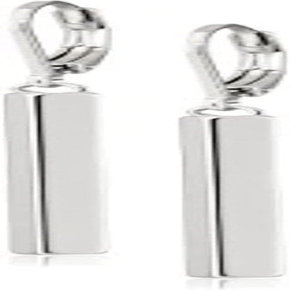18K Yellow Gold or 14K Rose Gold over Sterling Silver Bar Drop Earrings (Previously Amazon Collection)