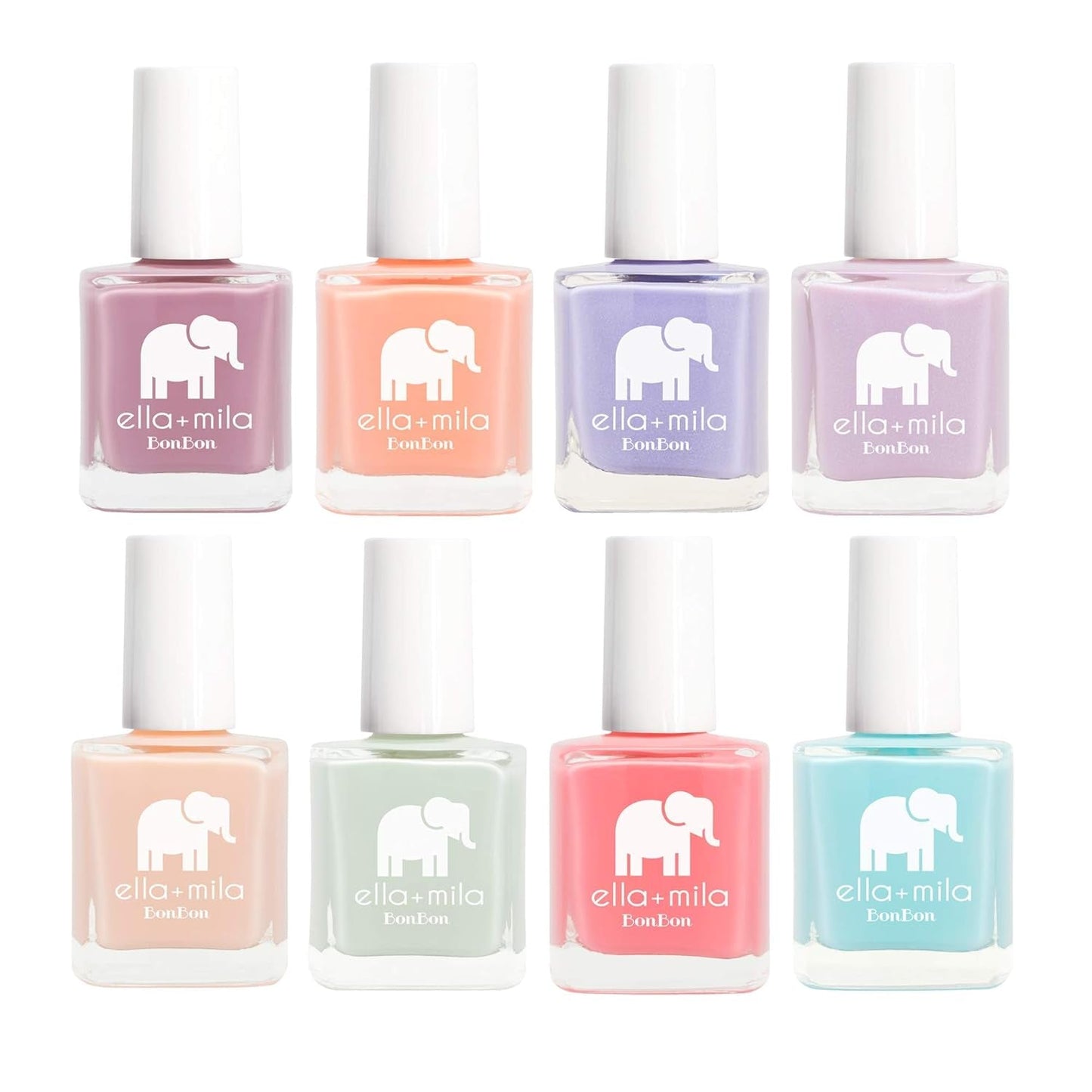 Professional Nail Polish Set - Quick Dry Nail Polish - Long-Lasting & Chip Resistant Nail Polish Kit (Bonbon Collection - 8 Pack - 0.45 Fl Oz Each)