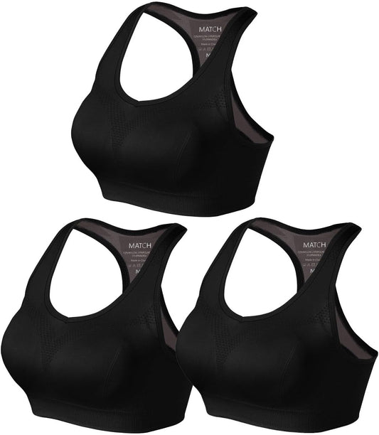 Racerback Sports Bras for Women – Padded Seamless Strappy Workout Tops for Yoga Gym Runing Fitness Sports Bras - WORLD TIME VISITS