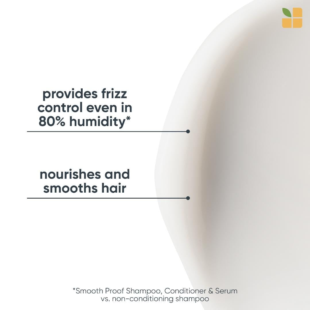 Smooth Proof Conditioner - for Frizzy Hair, Provides Humidity Control & Anti-Frizz Smoothness, Paraben-Free