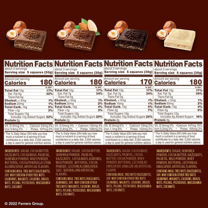 Premium Chocolate Bars, 8 Count Variety Pack, Individually Wrapped, 3.1 Oz Each