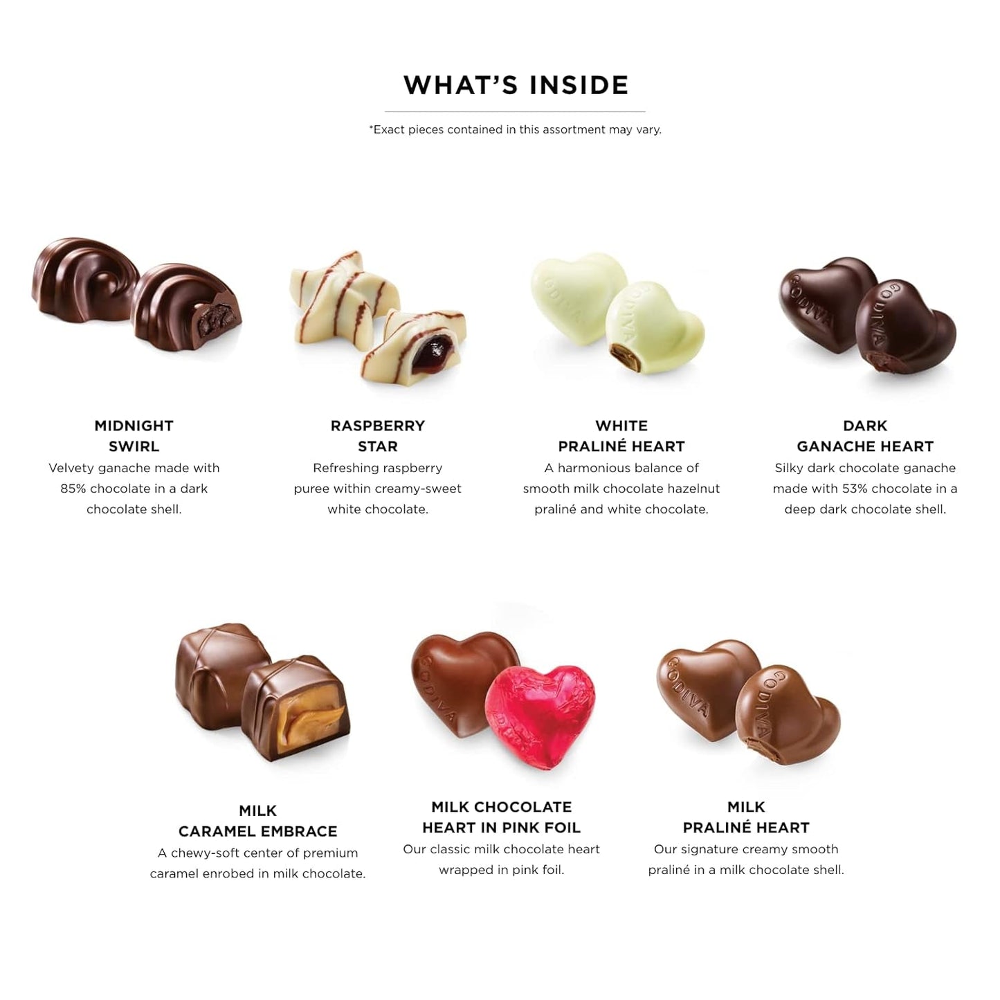 Valentine’S Day Heart Chocolate Gift Box - 14 Piece Assorted Milk, White and Dark Chocolate with Gourmet Fillings – Elegant Treat for Women or Men