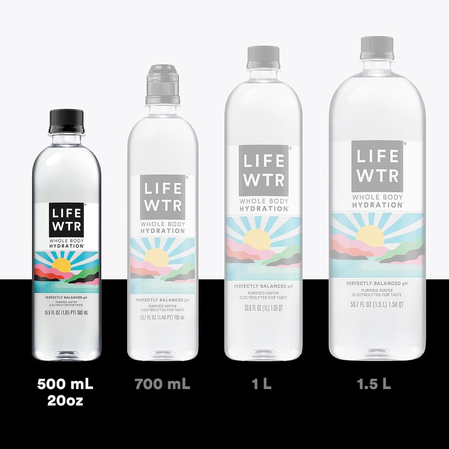 Premium Purified Water Ph Balanced with Electrolytes, 100% Recycled Plastic Bottles, 16.9 Fl Oz Bottles, 500Ml (Pack of 12)