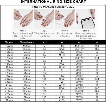 3.5Ct Simulated Gemstone Ring 925 Sterling Silver 10X8Mm Emerald Cut Sapphire|Emerald|Amethyst|Cubic Zirconia Ring Birthstone Rings for Mothers Valentines Thanksgiving Day Size 5-10