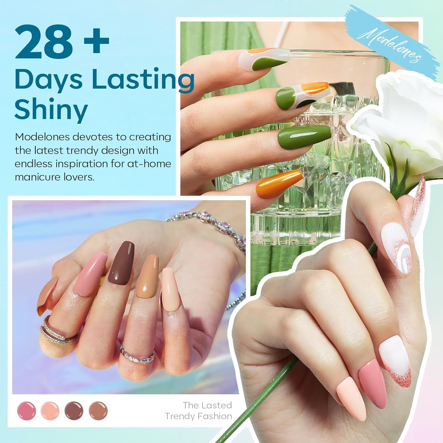 36 Pcs Gel Nail Polish Kit, Gel Polish Colors 7Ml Soak off Nude Gray Pink Blue Glitter Nail Polish Gel Starter Kit with Matte & Glossy Gel Top Base Coat Gift Set for Women - WORLD TIME VISITS