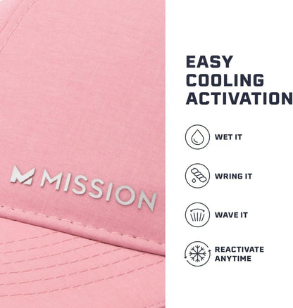 Cooling Vented Performance Hat Unisex One Size Cap for Workouts, Golf & Running, Sweat & Water Activated Technology